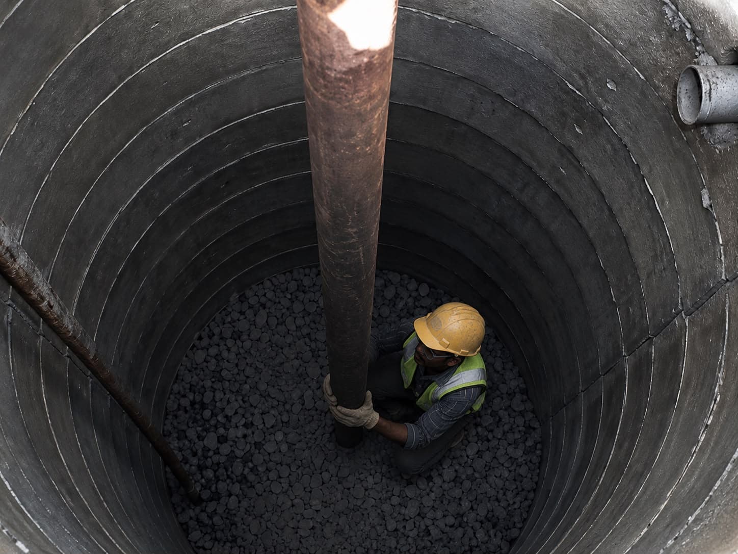 Industrial engineer at work